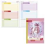 ROTH Hausaufgabenheft Klipp & Klar Einhorn liniert DIN A5 96 Blätter