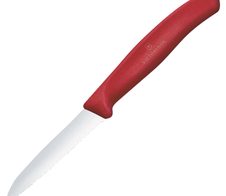 VICTORINOX Kochmesser Swiss Classic silber, rot glänzend, poliert