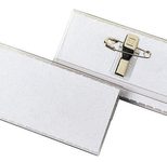 VELOFLEX Namensschilder, weiß 75 x 40 mm