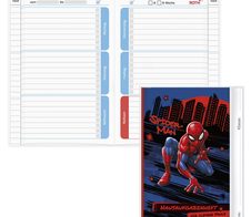 ROTH Hausaufgabenheft für clevere Faule SpiderMan liniert DIN A5 104 Blätter