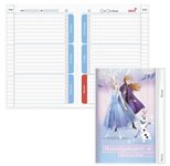 ROTH Hausaufgabenheft für clevere Faule Disney Frozen liniert DIN A5 104 Blätter