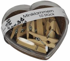 M&M Holzklammern holz 10 Stück, 1 Pack