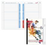 ROTH Hausaufgabenheft für clevere Faule Fußball liniert DIN A5 104 Blätter