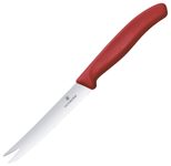VICTORINOX Wurstmesser Swiss Classic silber, rot