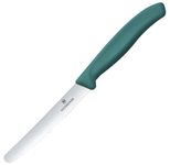 VICTORINOX Frühstücksmesser Swiss Classic silber, grün