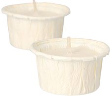 Papstar Teelichter, 2,5cm, weiß