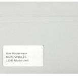 kaenguruh the world of paper Briefumschläge mit Fenster grau haftklebend DIN lang