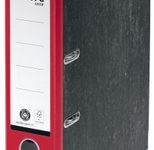 LEITZ Ordner Rückenbreite 8 cm DIN A4 rot mamoriert