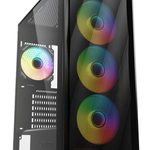 Sharkoon PC-Gehäuse VK4 ARGB ATX Midi-Tower schwarz