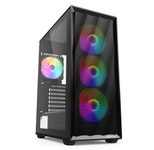 Sharkoon PC-Gehäuse VK4 Rainbow ATX Midi-Tower schwarz