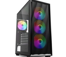 Sharkoon PC-Gehäuse VK4 Rainbow ATX Midi-Tower schwarz