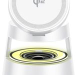 4smarts Qi2 Charging Station Aura Sound, weiß