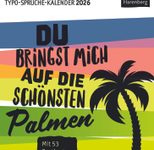 Harenberg Postkartenkalender Typo Sprüche 2026