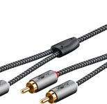 goobay Cinch Kabel 5,0 m silber, schwarz, 1 St.