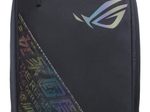ASUS ROG Backpack BP1501G Holographic Edition (gepolstert, wasserfest, leicht, für Notebooks bis 17 Zoll) schwarz grau