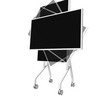 Neomounts MOVE Go Flip FL50-515WH1 rotierbarer Rollwagen