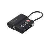 4smarts Standort-Finder SkyTag TSA Lock, schwarz