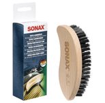 SONAX Reinigungsbürste braun, schwarz Holz