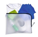 HERMA Reißverschlussbeutel transparent/schwarz