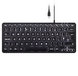 Perixx PERIBOARD-332B kabelgebundene Tastatur - QWERTZ DE - schwarz