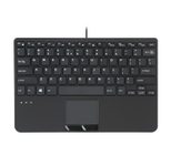 Perixx PERIBOARD-525 kabelgebundene Mini Tastatur - QWERTZ DE - schwarz