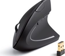 Anker Vertical Ergonomic - kabellose Maus - schwarz