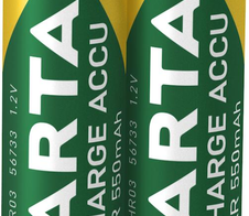 VARTA RECH.ACCU Solar AAA 550mAh Blister 2