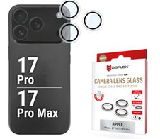 DISPLEX Premium Camera Lens Glass, Apple iPhone 17 Pro/17 Pro Max (Einzelringe)