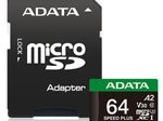 ADATA SPEED PLUS microSD Speicherkarte 64 GB inkl. SD-Adapter