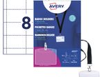AVERY Zweckform Namensschilder, transparent  9 x 6 cm