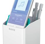 LEITZ Stiftehalter WOW Duo Colour, perlweiß/eisblau