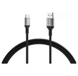 Varta 2 m, USB A, USB C, 5 Gbit/s, Schwarz, Grau