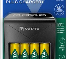 Varta LCD Plug Charger+ 4 Std. Batterieladegerät / Stromadapter