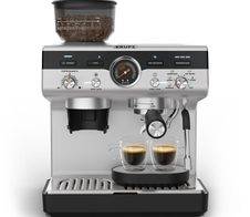 Krups XP801T10 Precision Siebträgermaschine - schwarz/silber