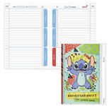 ROTH Hausaufgabenheft für clevere Faule Disney Stitch liniert DIN A5 104 Blätter