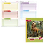 ROTH Hausaufgabenheft Klipp & Klar T-Rex Welt liniert DIN A5 96 Blätter
