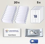 AVERY Zweckform Namensschilder, silber 70 x 30 mm