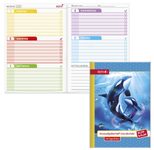 ROTH Hausaufgabenheft Klipp & Klar Orcas liniert DIN A5 96 Blätter