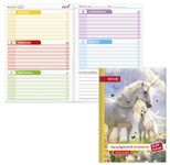 ROTH Hausaufgabenheft Klipp & Klar Einhornwiese liniert DIN A5 96 Blätter