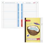 ROTH Hausaufgabenheft für clevere Faule Coconut Pool liniert DIN A5 104 Blätter