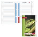 ROTH Hausaufgabenheft für clevere Faule Leguan liniert DIN A5 104 Blätter