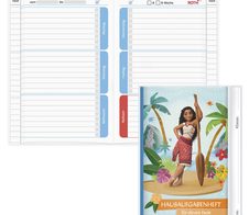 ROTH Hausaufgabenheft für clevere Faule Disney Vaiana liniert DIN A5 104 Blätter