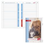 ROTH Hausaufgabenheft für clevere Faule Hund Katze liniert DIN A5 104 Blätter