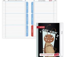 ROTH Hausaufgabenheft für clevere Faule Stinkefinger liniert DIN A5 104 Blätter