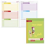 ROTH Hausaufgabenheft Klipp & Klar Hurra Schule liniert DIN A5 96 Blätter