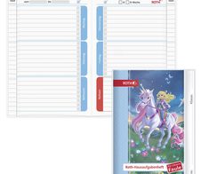 ROTH Hausaufgabenheft für clevere Faule Magisches Einhorn liniert DIN A5 104 Blätter