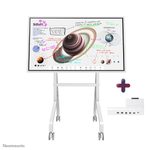 Samsung Flip Pro WM55B Flipchart 138,7 cm 55 Zoll inkl. Neomounts MOVE Go Flip FL50-515WH1 rotierbarer Rollwagen & Tray CY-TF65BBC