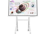 Samsung Flip Pro WM55B Flipchart 138,7 cm 55 Zoll inkl. Neomounts MOVE Go Flip FL50-515WH1 rotierbaren Rollwagen & Tray CY-TF65BBC
