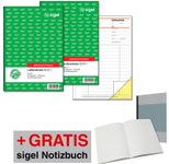 SIGEL Lieferschein mit Empfangsschein Formularbücher, 2 St.