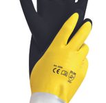 HYGOSTAR Arbeitshandschuhe Wet Protect 7 schwarz, gelb